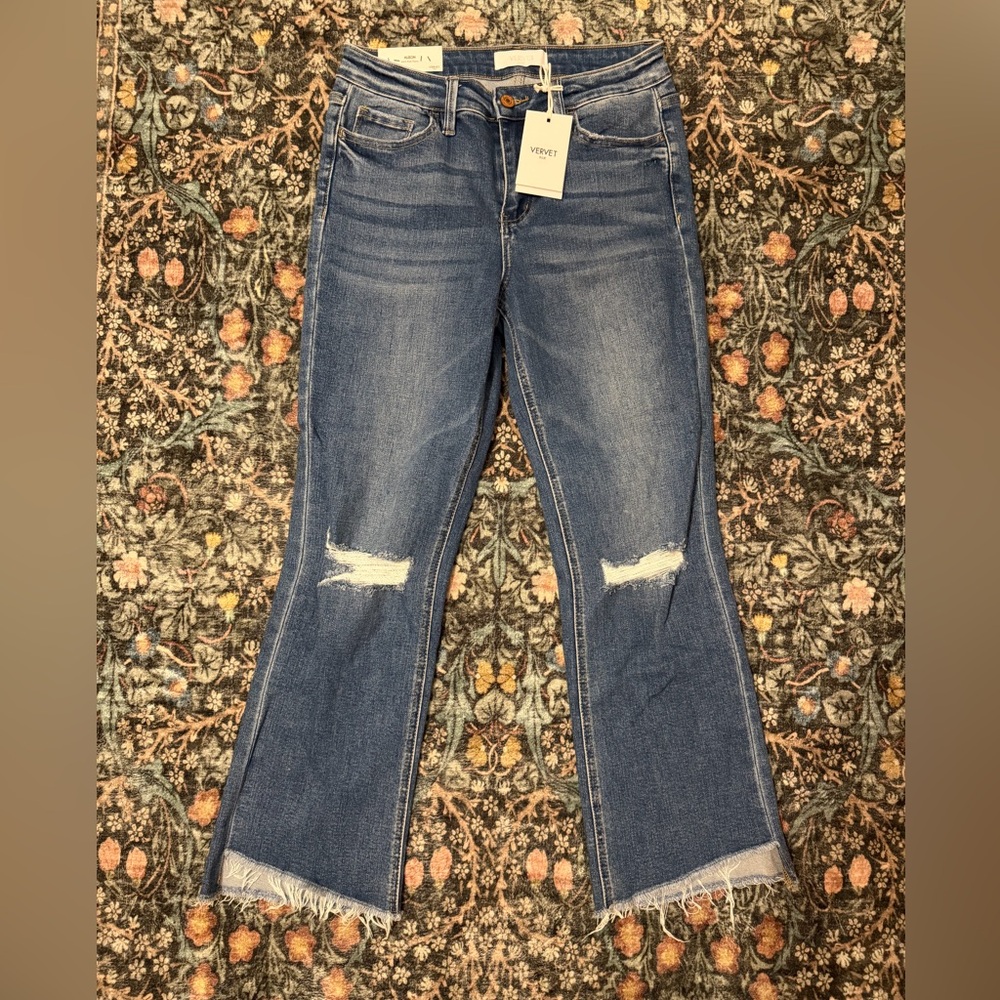 Vervet Women's Alison Mid Rise Flare Jean